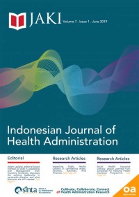 JURNAL ARS : ADMINISTRASI KESEHATAN INDONESIA (JAKI) VOL 6 NO 2