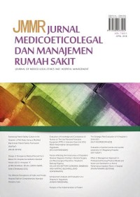 JURNAL ARS : Medicoeticolegal dan Manajemen Rumah Sakit VOL 9 NO 1