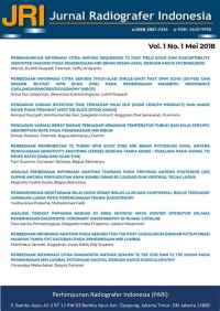 JURNAL RADIOLOGI : JURNAL RADIOGRAFER INDONESIA VOLUME 4, NOMOR 1